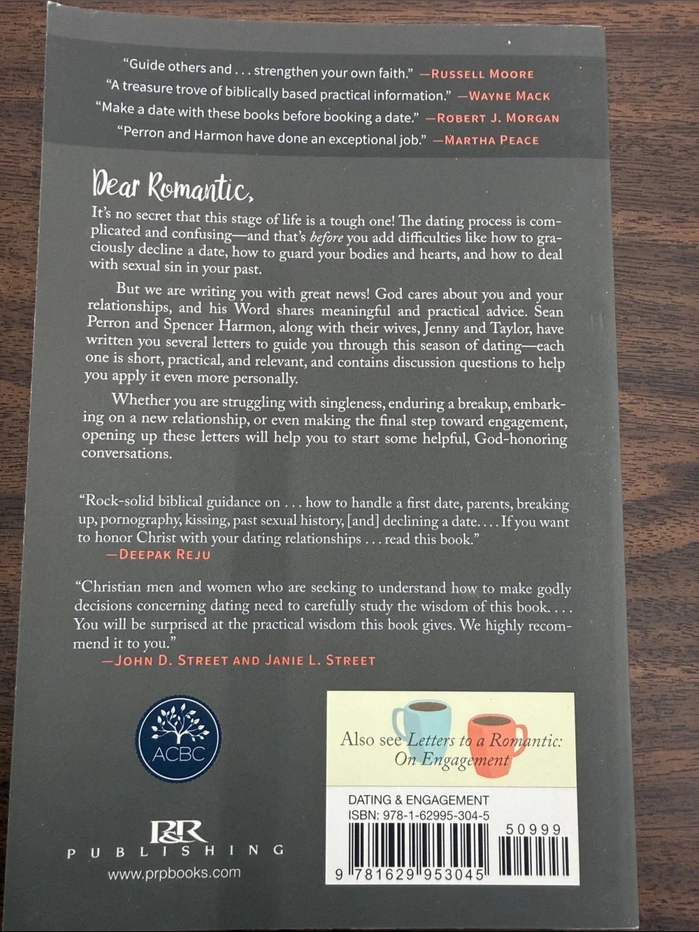 Book: Letters to a Romantic On Dating  - by Sean Perron & Spencer Harmon